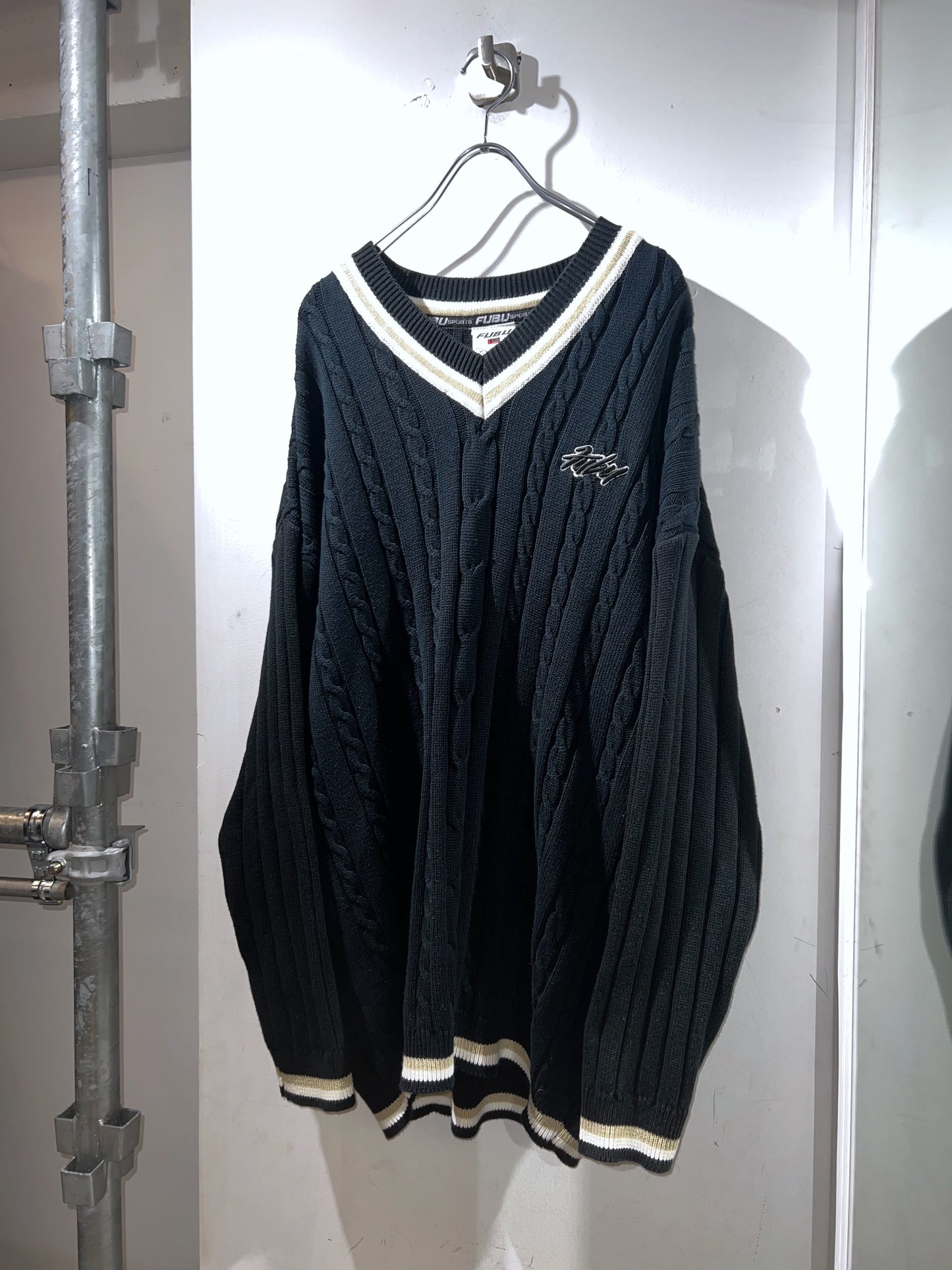 00s FUBU Tilden Knit Sweater