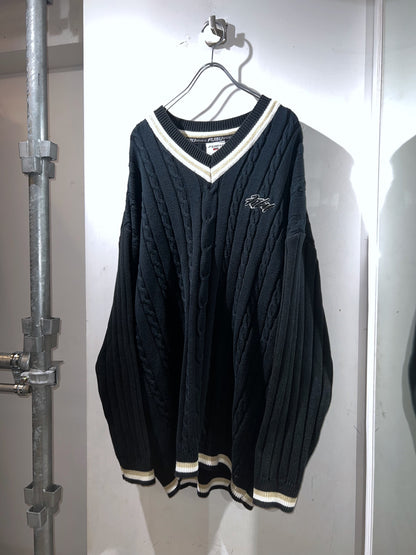00s FUBU Tilden Knit Sweater