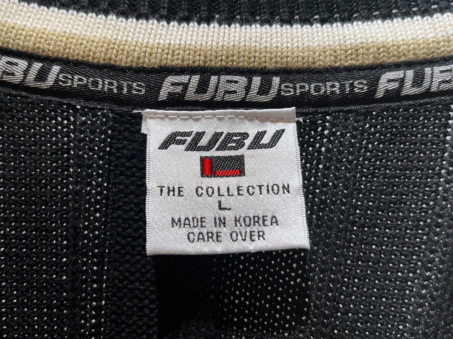 00s FUBU Tilden Knit Sweater
