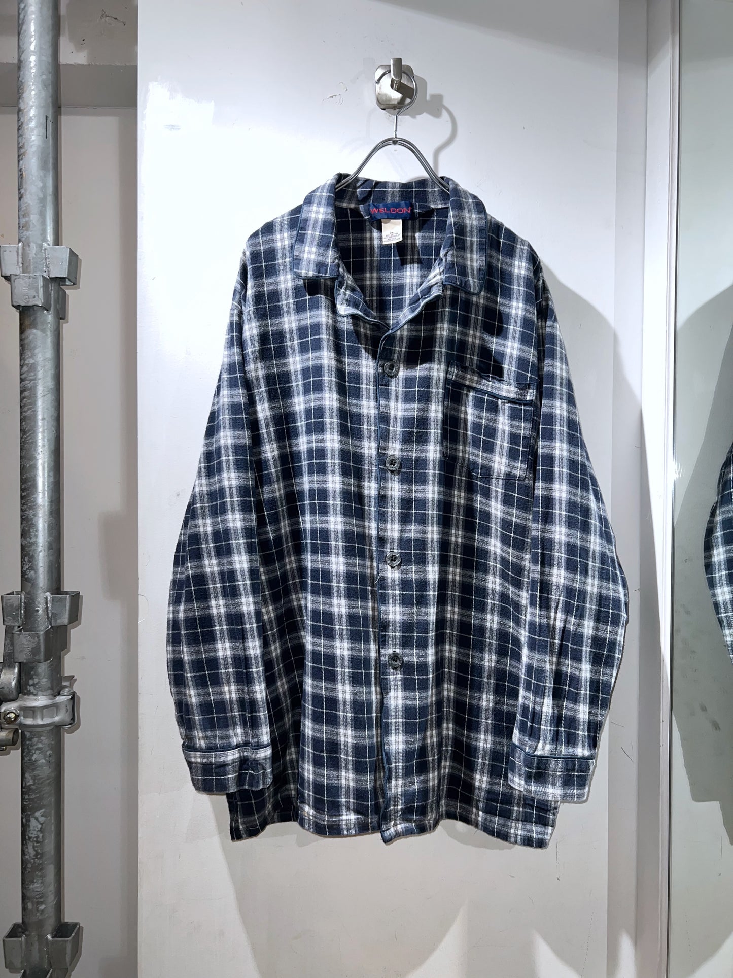 90s Vintage Cotton Pajamas Shirt