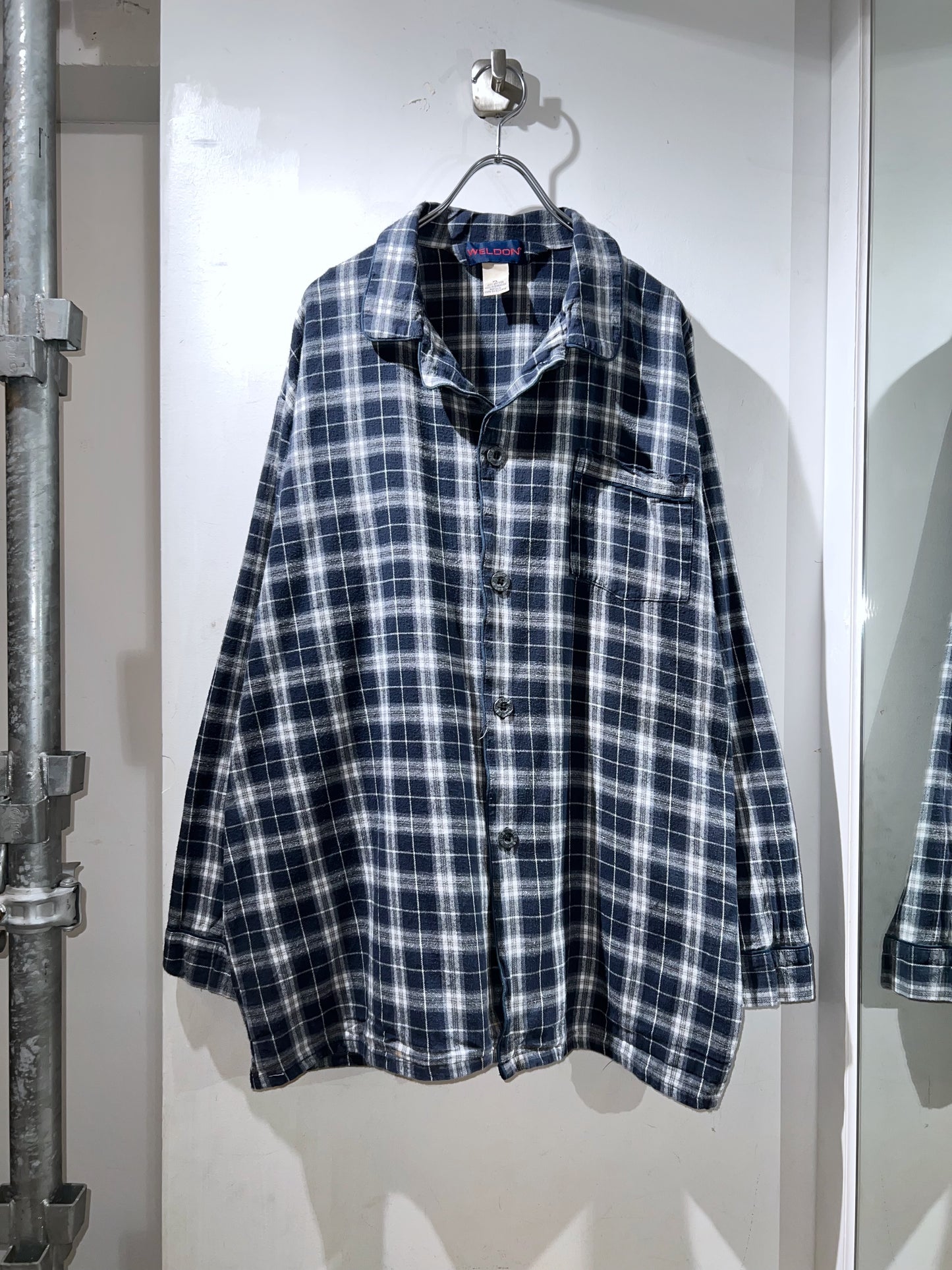 90s Vintage Cotton Pajamas Shirt