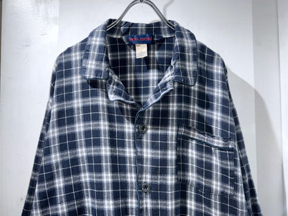 90s Vintage Cotton Pajamas Shirt
