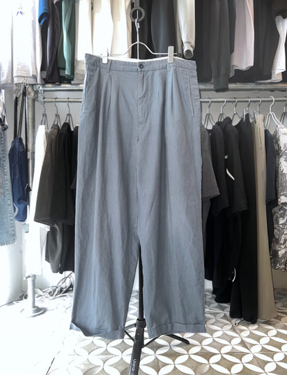 Old Linen mix Loose Wide Trousers
