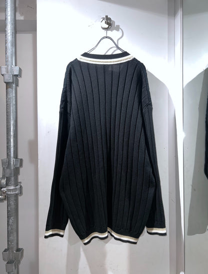 00s FUBU Tilden Knit Sweater