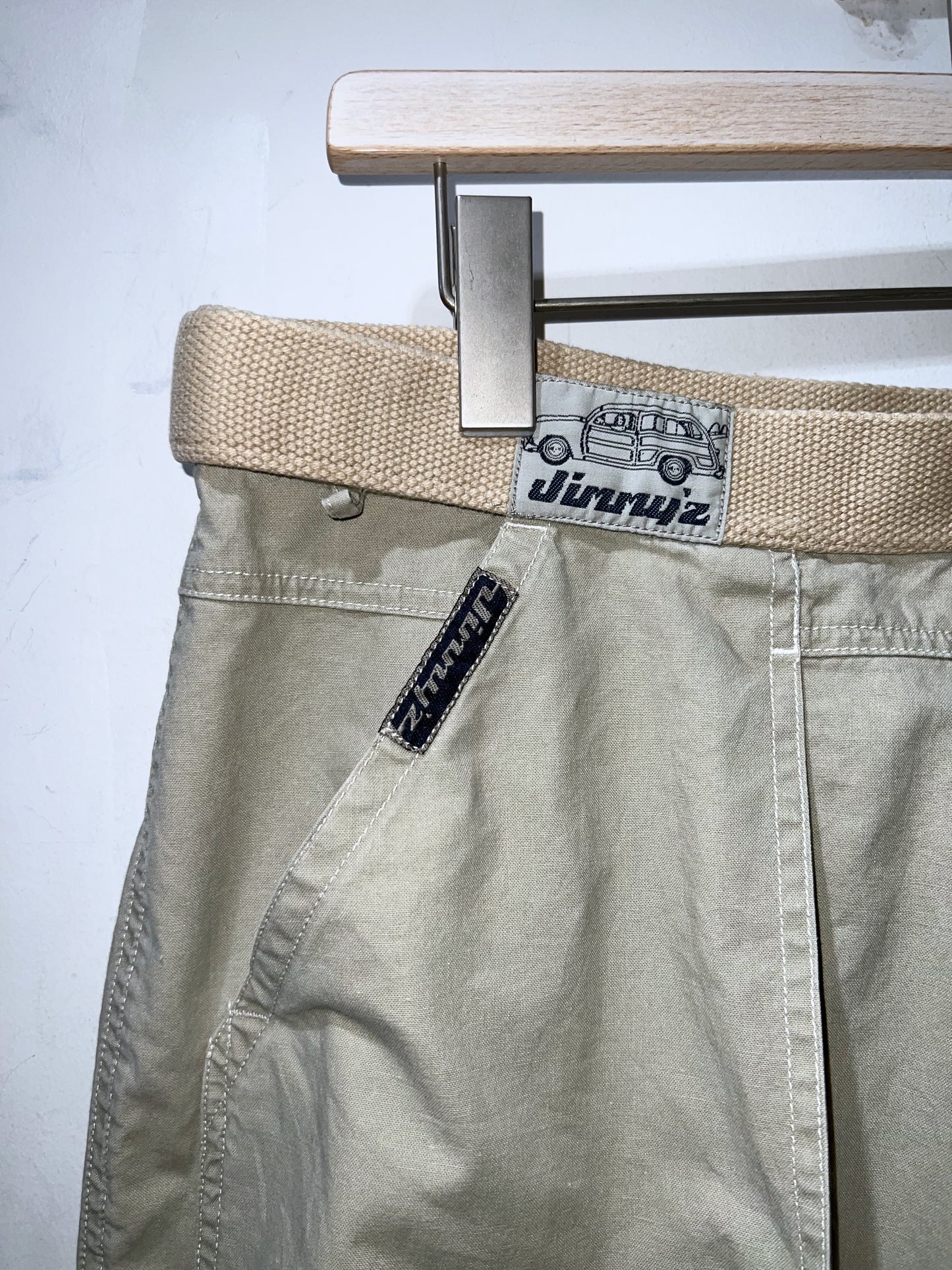 90s Vintage JIMMY'S Velcro Waist Wide Crop Pants