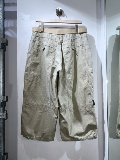 90s Vintage JIMMY'S Velcro Waist Wide Crop Pants