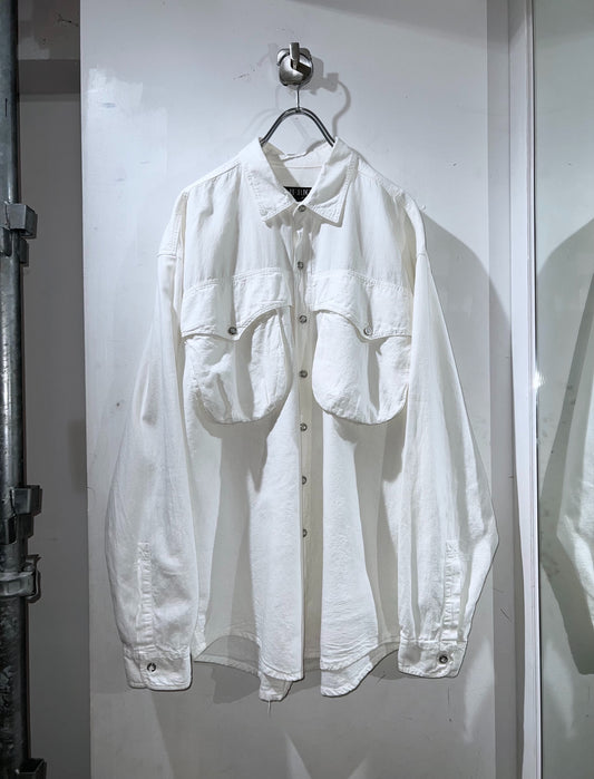 Perry Ellis Natural Cotton Design Shirt