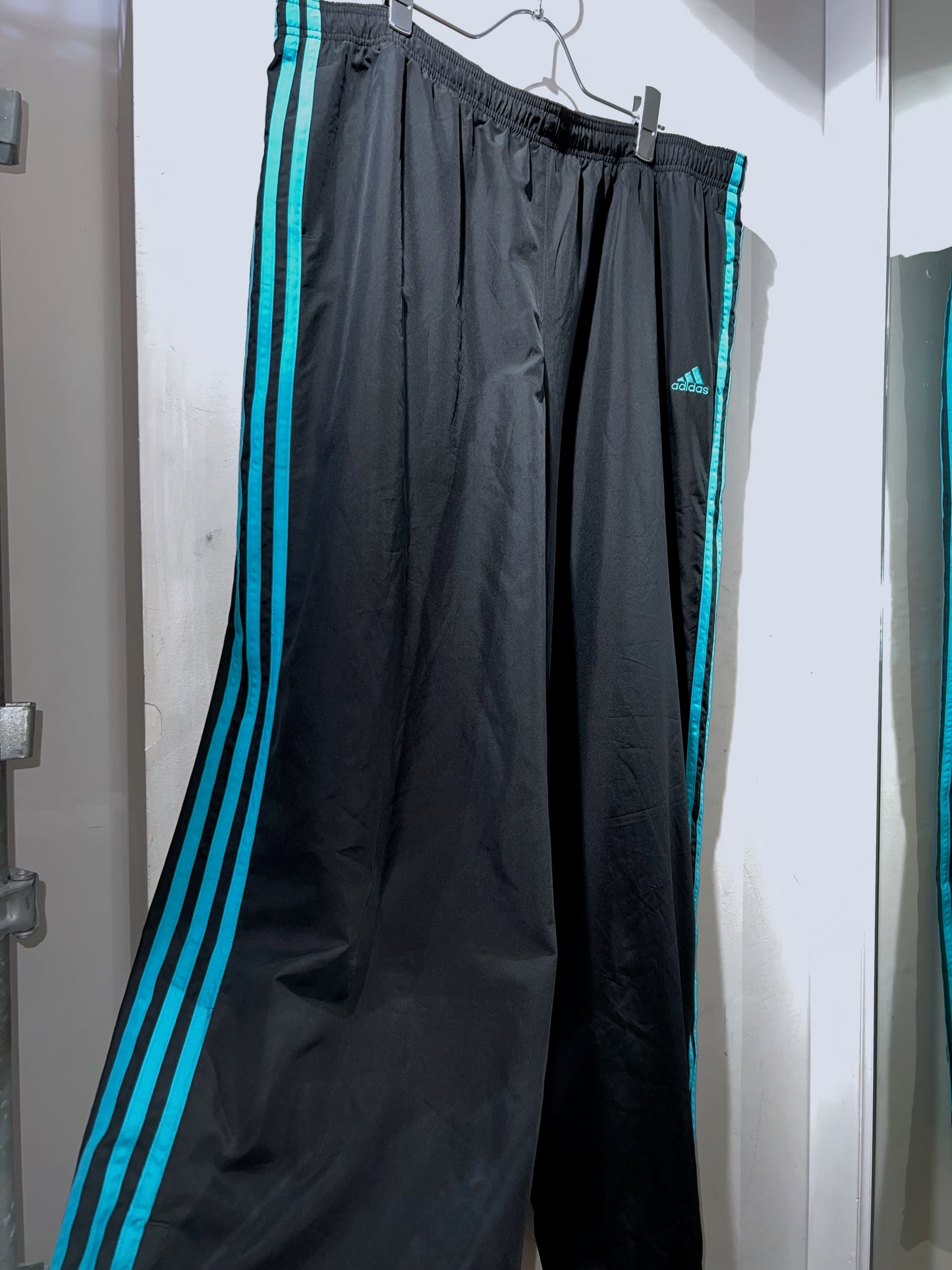 Adidas Wide Leg Nylon Track Pants