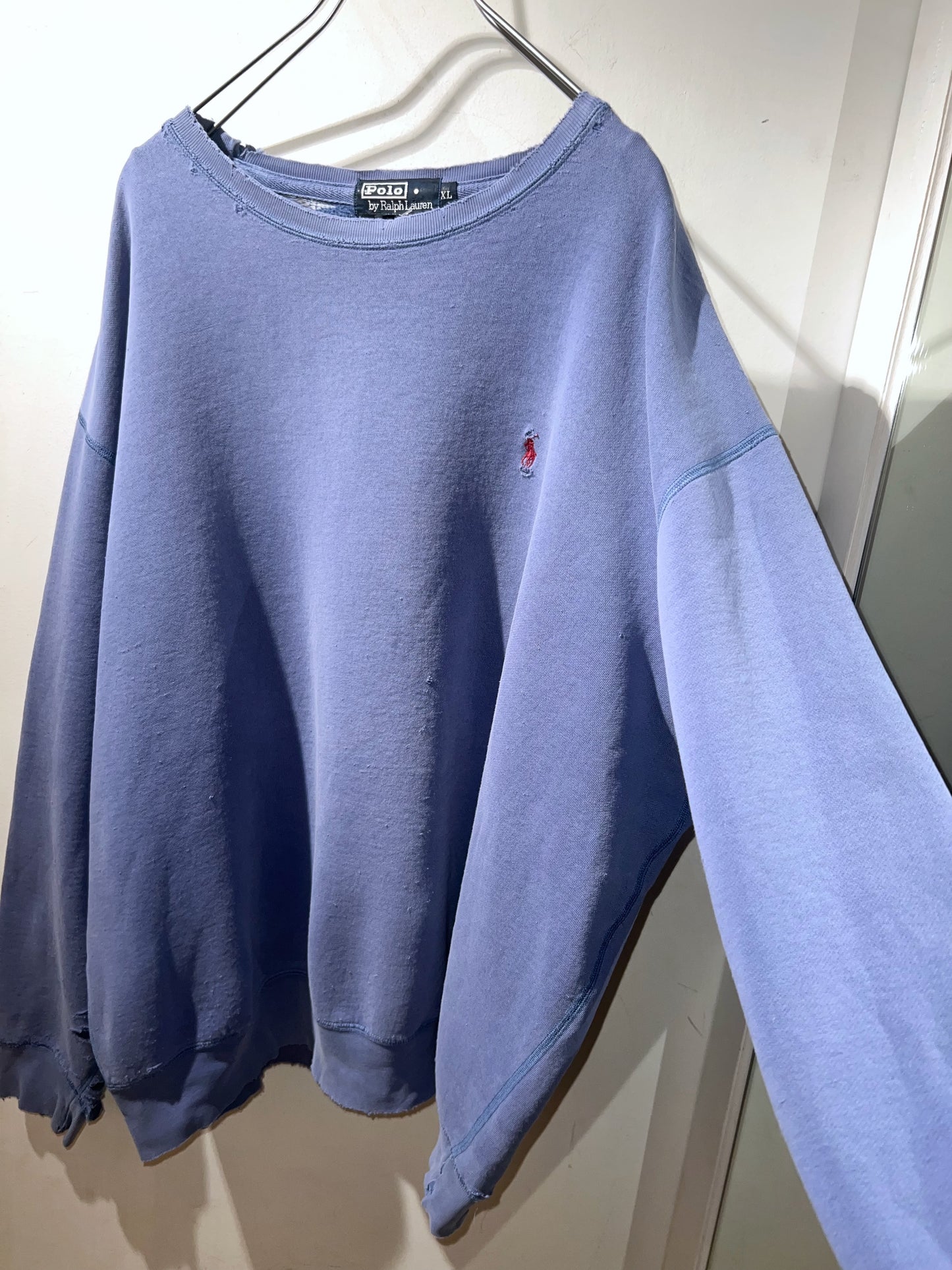 Ralph Lauren Lavender Distressed Sweatshirt