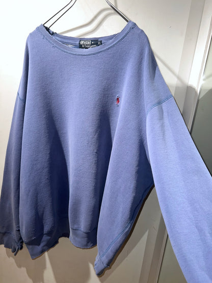 Ralph Lauren Lavender Distressed Sweatshirt