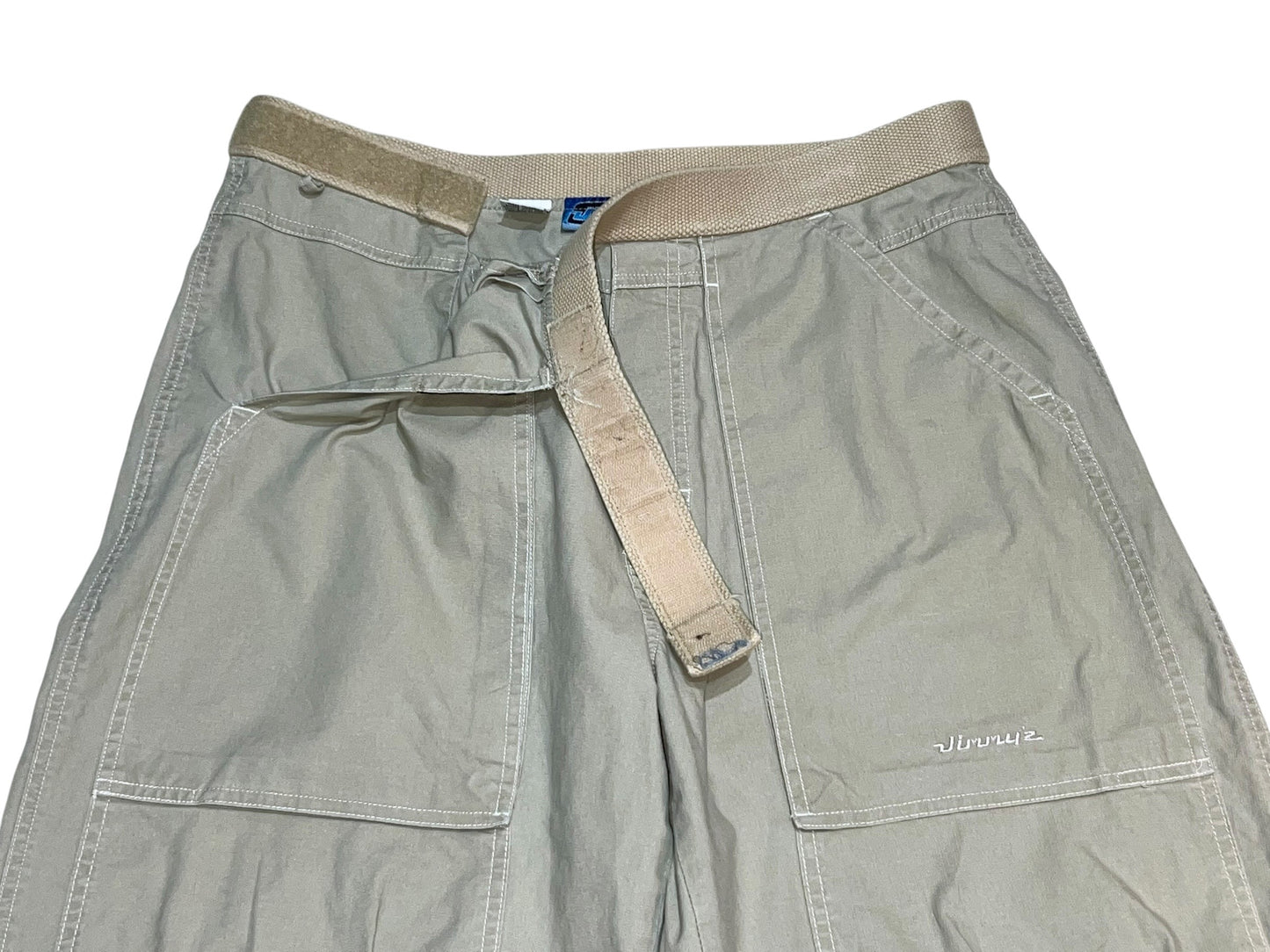90s Vintage JIMMY'S Velcro Waist Wide Crop Pants