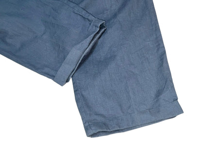 Old Linen mix Loose Wide Trousers