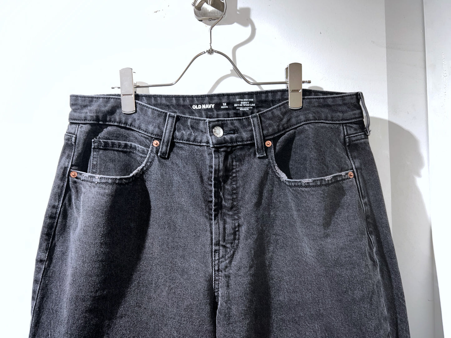 OLD NAVY Black Wide Leg Denim Pants