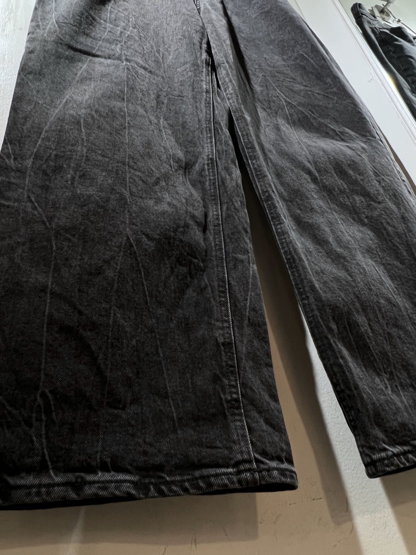 OLD NAVY Black Wide Leg Denim Pants