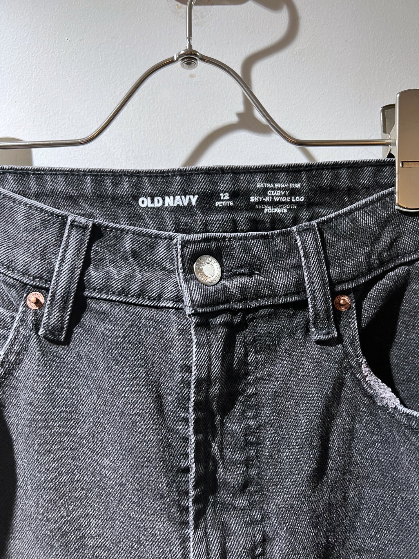 OLD NAVY Black Wide Leg Denim Pants