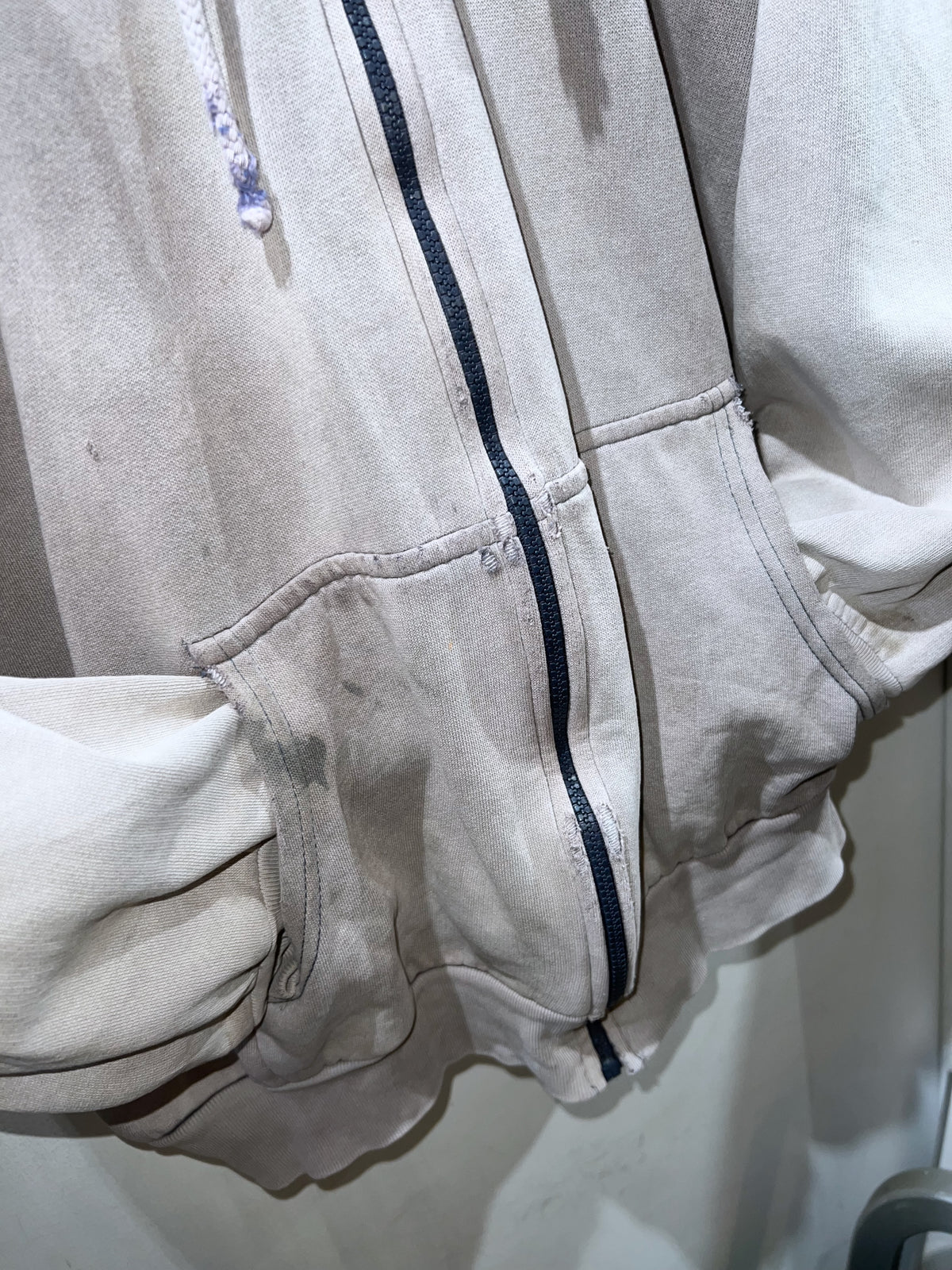 90s Bay Trading Thermal-lined Zip Up Hoodie