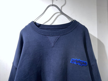 GAMBLING™︎ Gamborghini Chenille Patched Crewnecks NVY