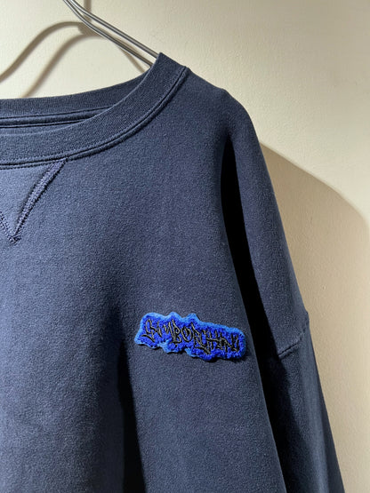 GAMBLING™︎ Gamborghini Chenille Patched Crewnecks NVY