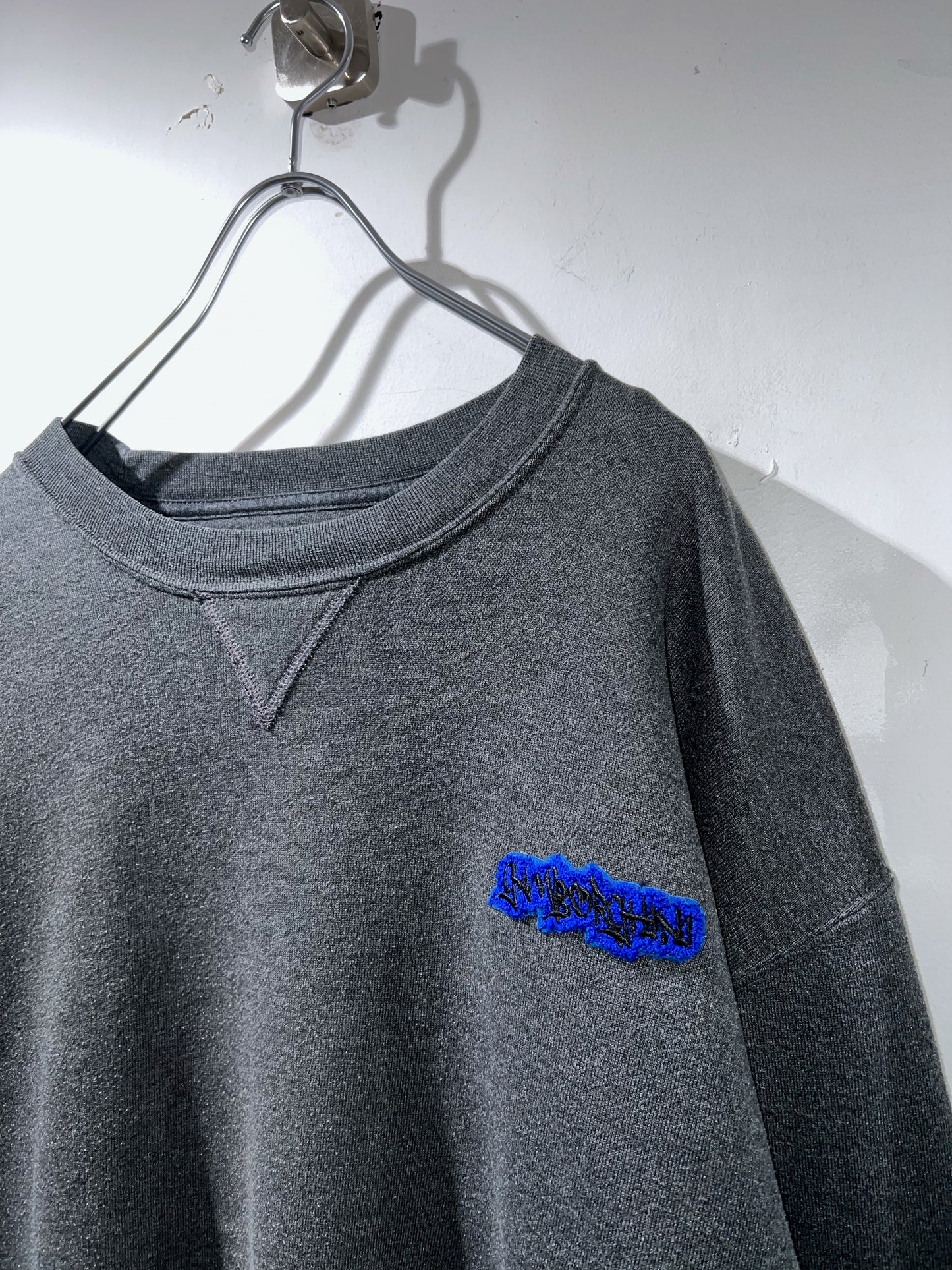 GAMBLING™︎ Gamborghini Chenille Patched Crewnecks GRY