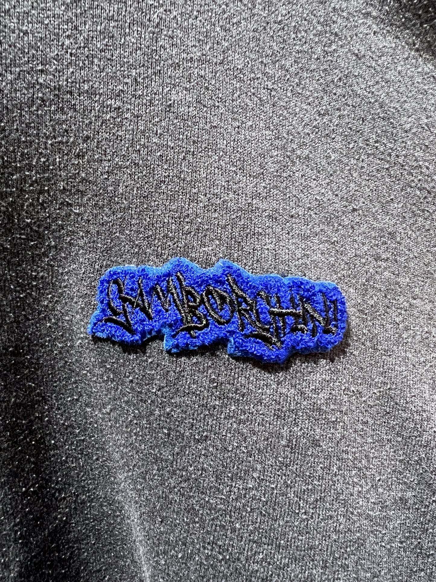 GAMBLING™︎ Gamborghini Chenille Patched Crewnecks GRY