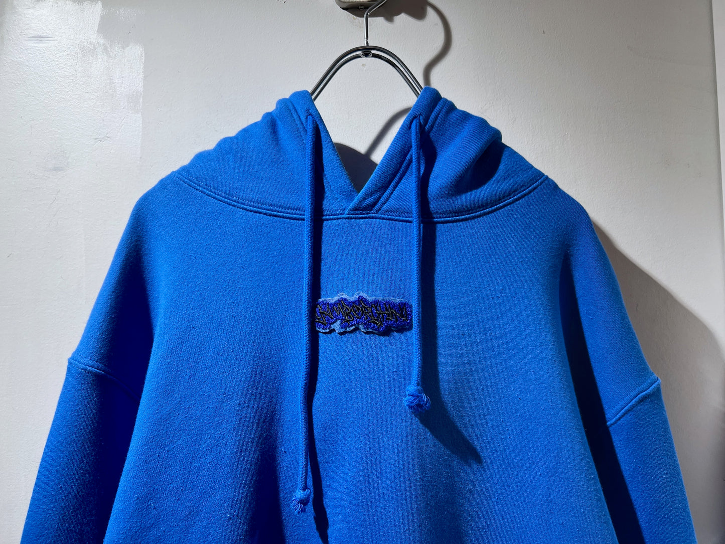 GAMBLING™︎ Gamborghini Chenille Patched Hoodie BLU