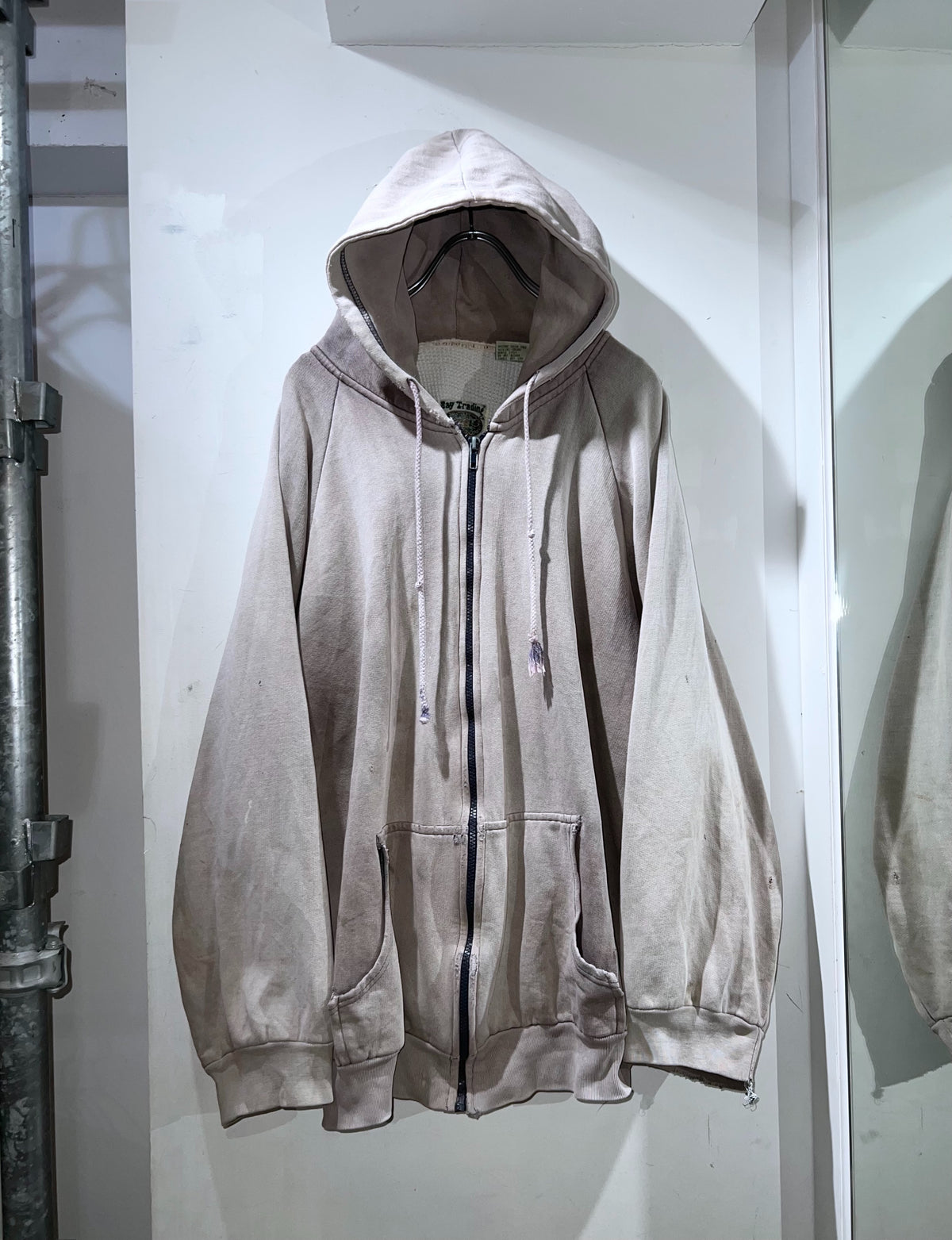 90s Bay Trading Thermal-lined Zip Up Hoodie
