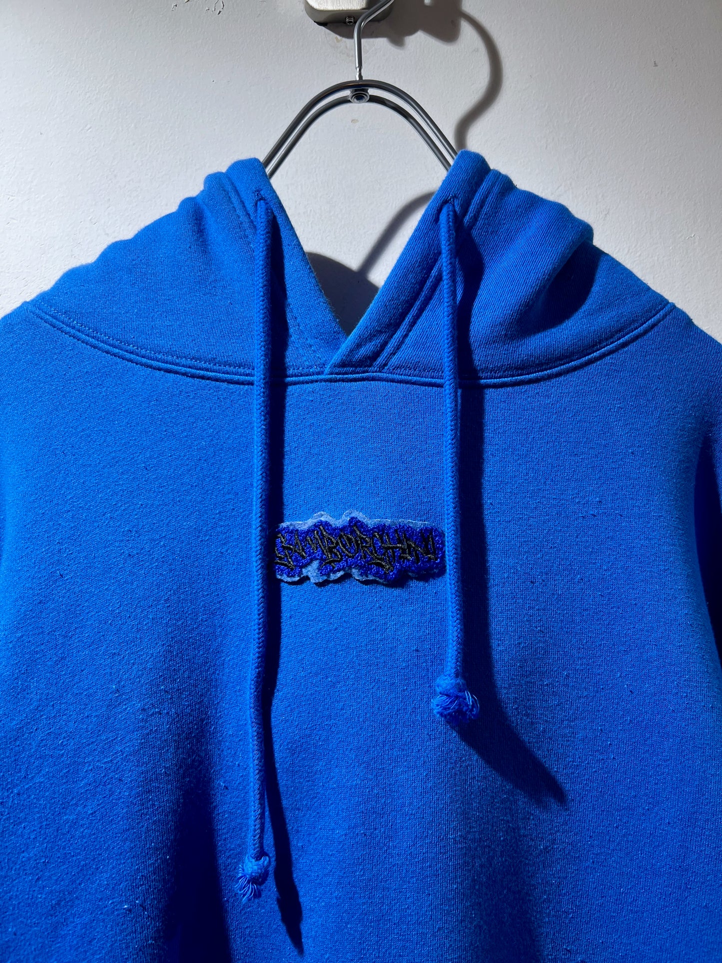 GAMBLING™︎ Gamborghini Chenille Patched Hoodie BLU