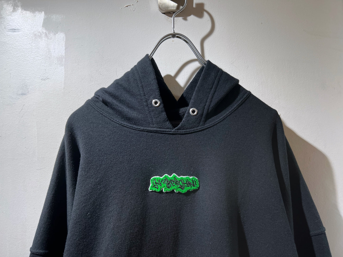 GAMBLING™︎ Gamborghini Chenille Patched Hoodie BLK