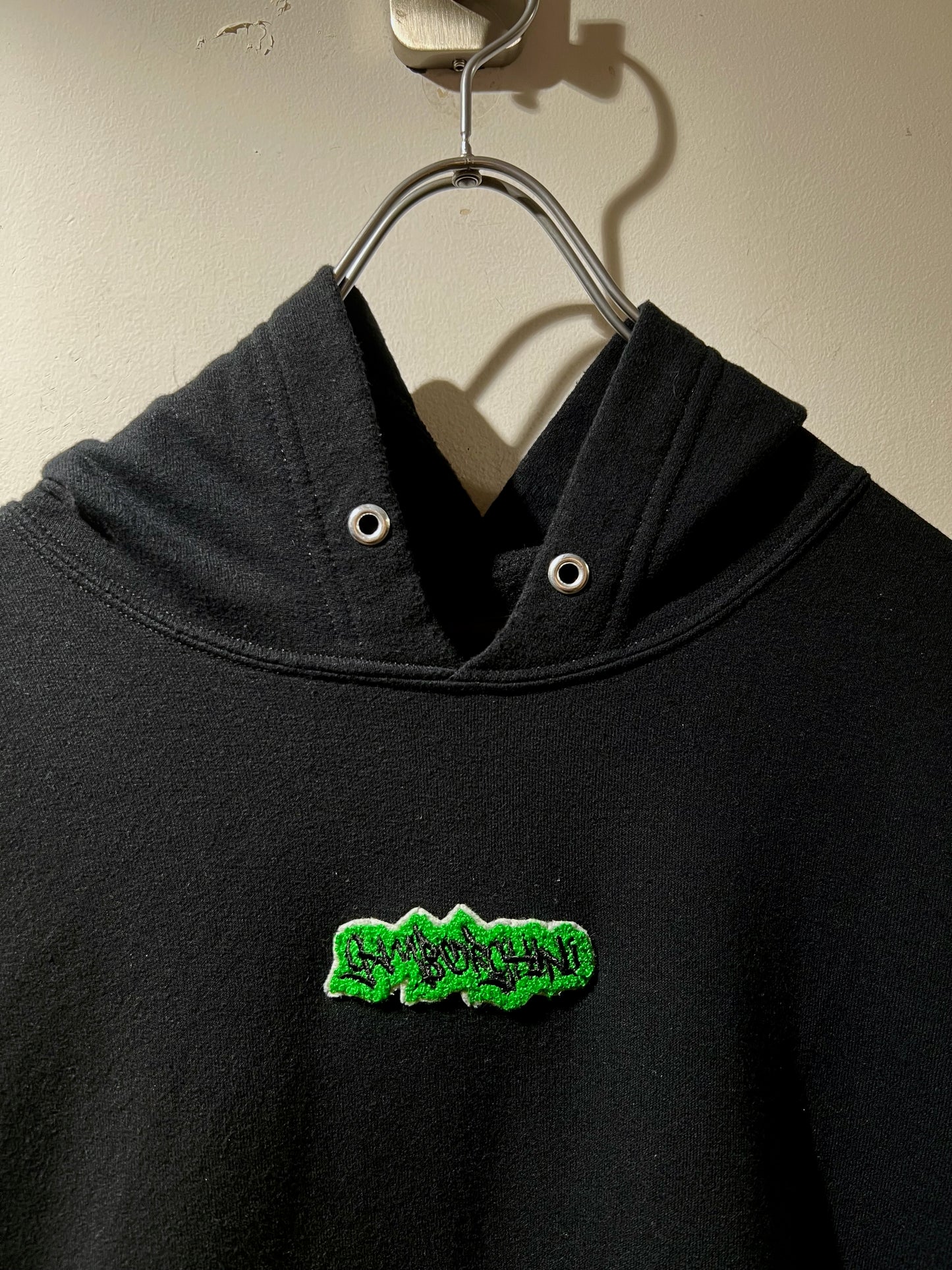 GAMBLING™︎ Gamborghini Chenille Patched Hoodie BLK