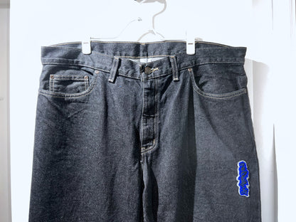 GAMBLING™︎ Gamborghini Chenille Logo Denim Pants