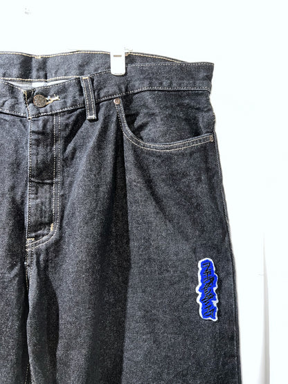GAMBLING™︎ Gamborghini Chenille Logo Denim Pants