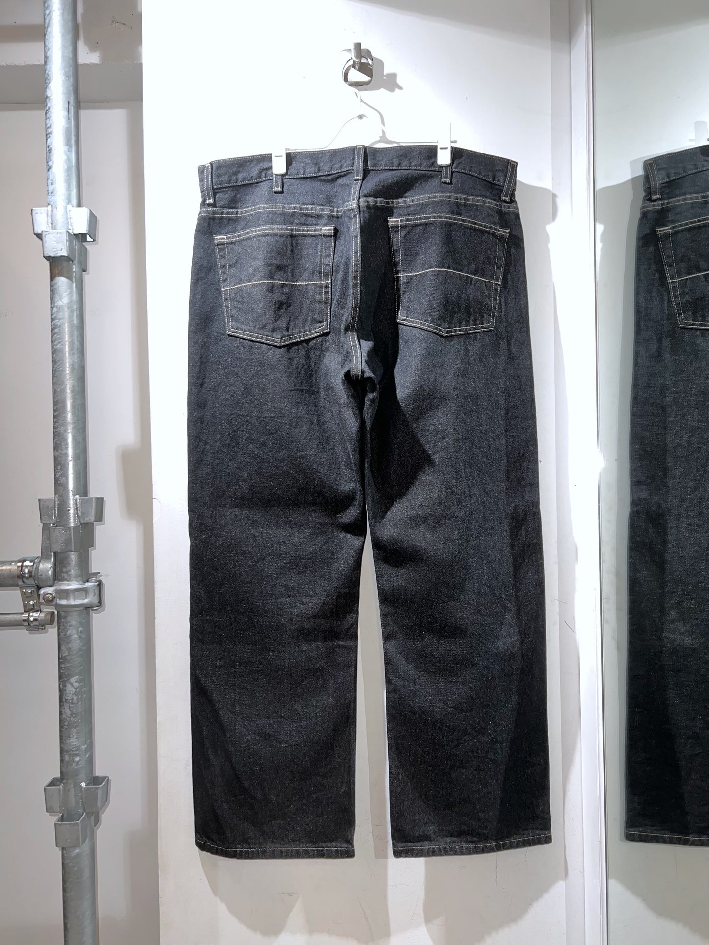 GAMBLING™︎ Gamborghini Chenille Logo Denim Pants