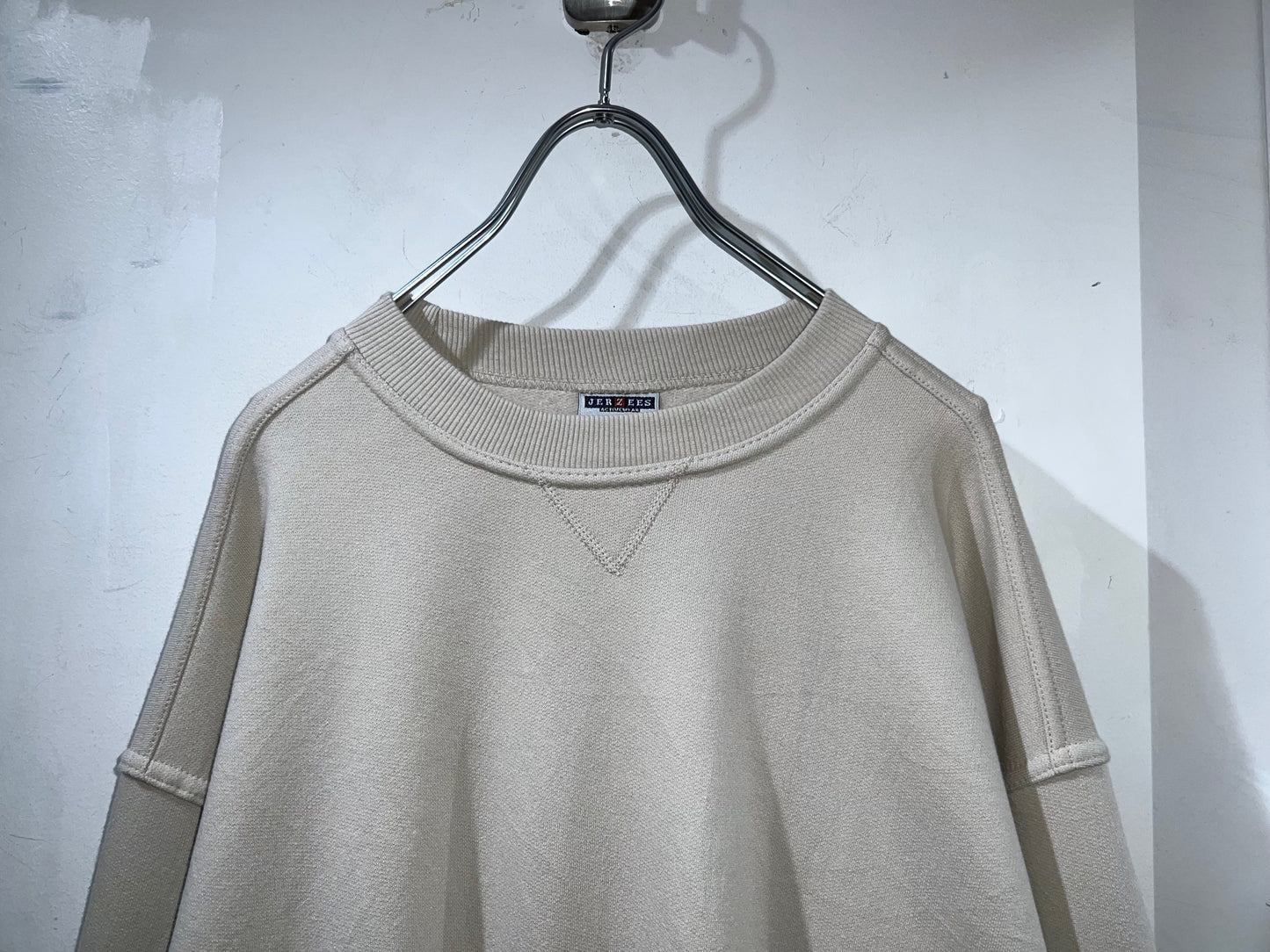 Vintage Ivory Solid Sweatshirt
