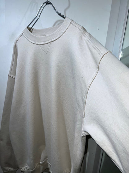 Vintage Ivory Solid Sweatshirt