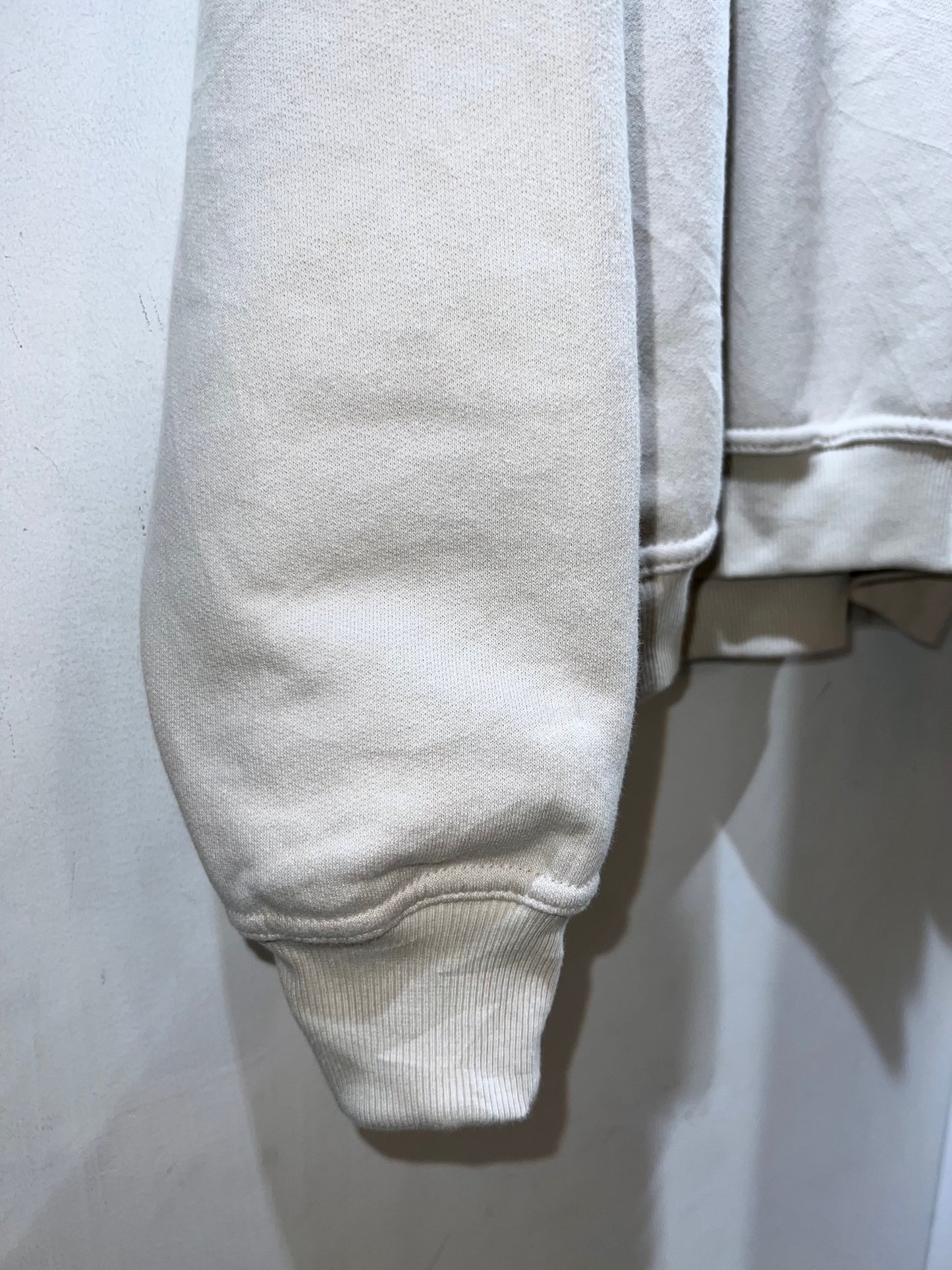 Vintage Ivory Solid Sweatshirt