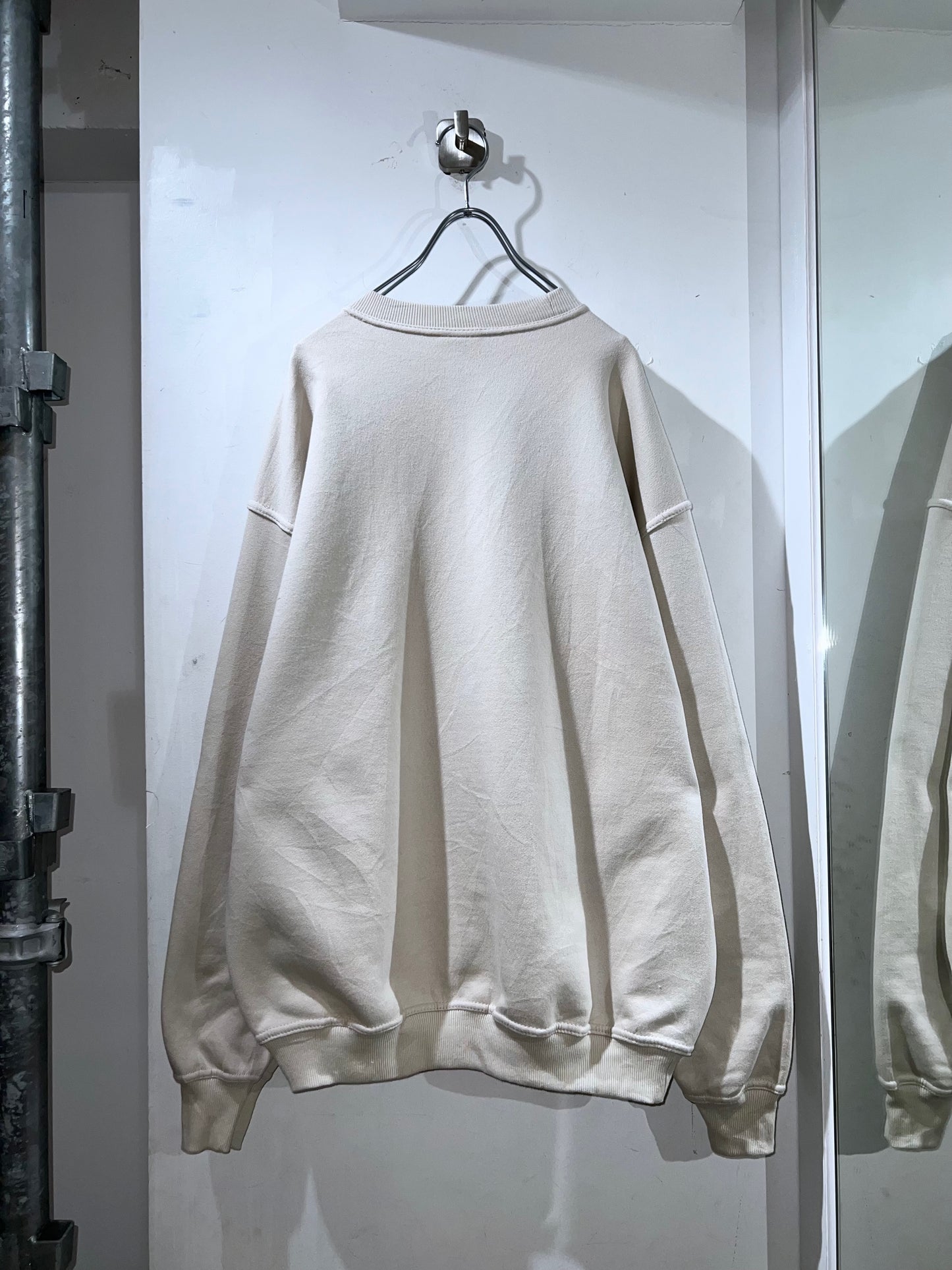 Vintage Ivory Solid Sweatshirt