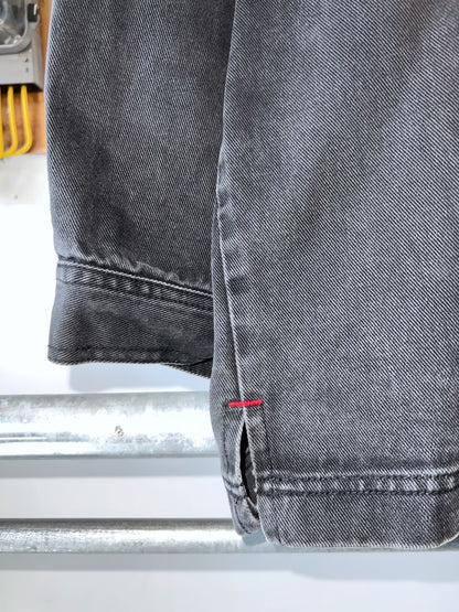 90s hoodswear oversized heavyweight denim shirt jacket