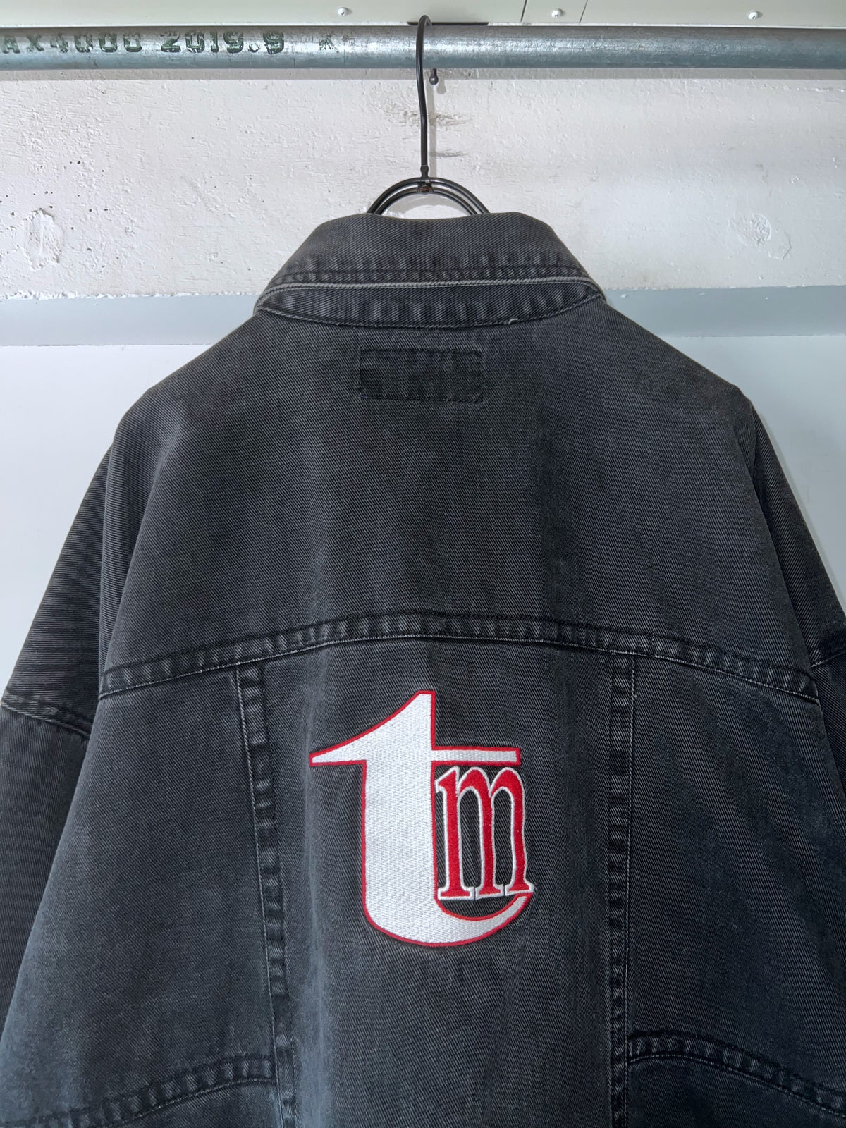 90s hoodswear oversized heavyweight denim shirt jacket