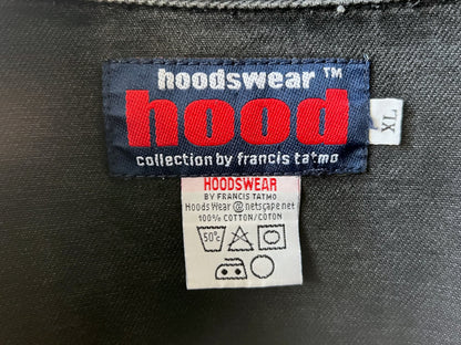 90s hoodswear oversized heavyweight denim shirt jacket