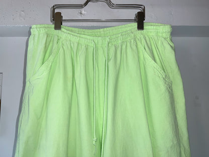 00s Neon Green Wide Easy Pants