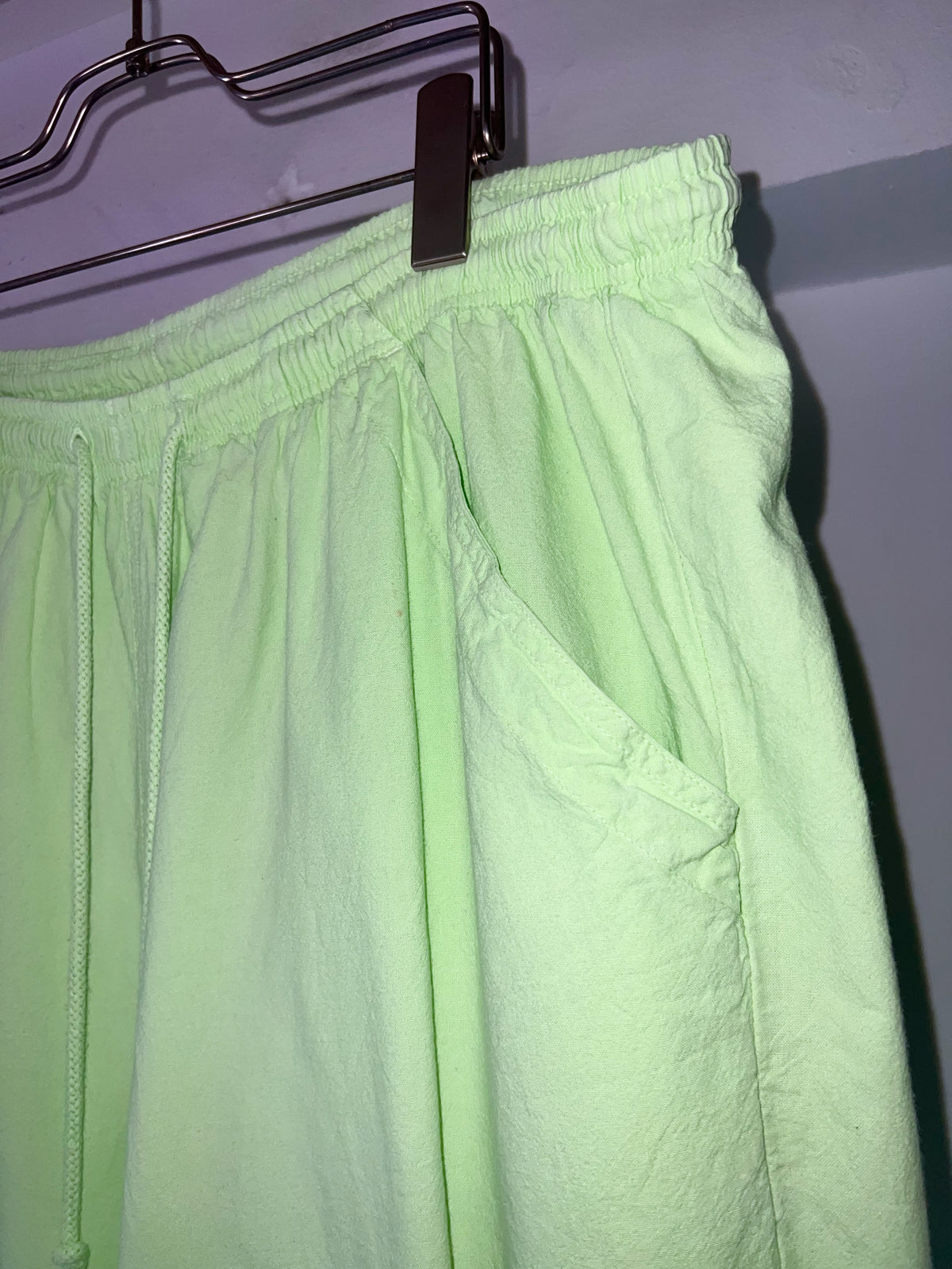 00s Neon Green Wide Easy Pants