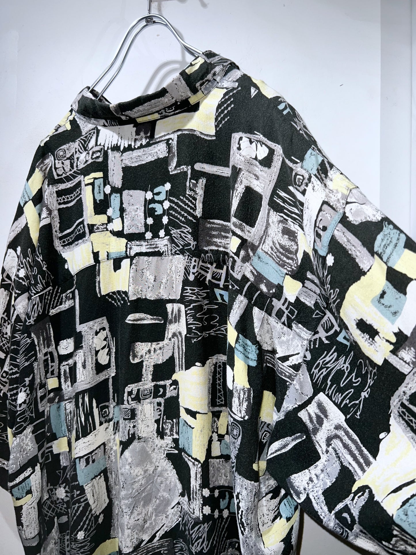 Old Abstract Rayon Shirt