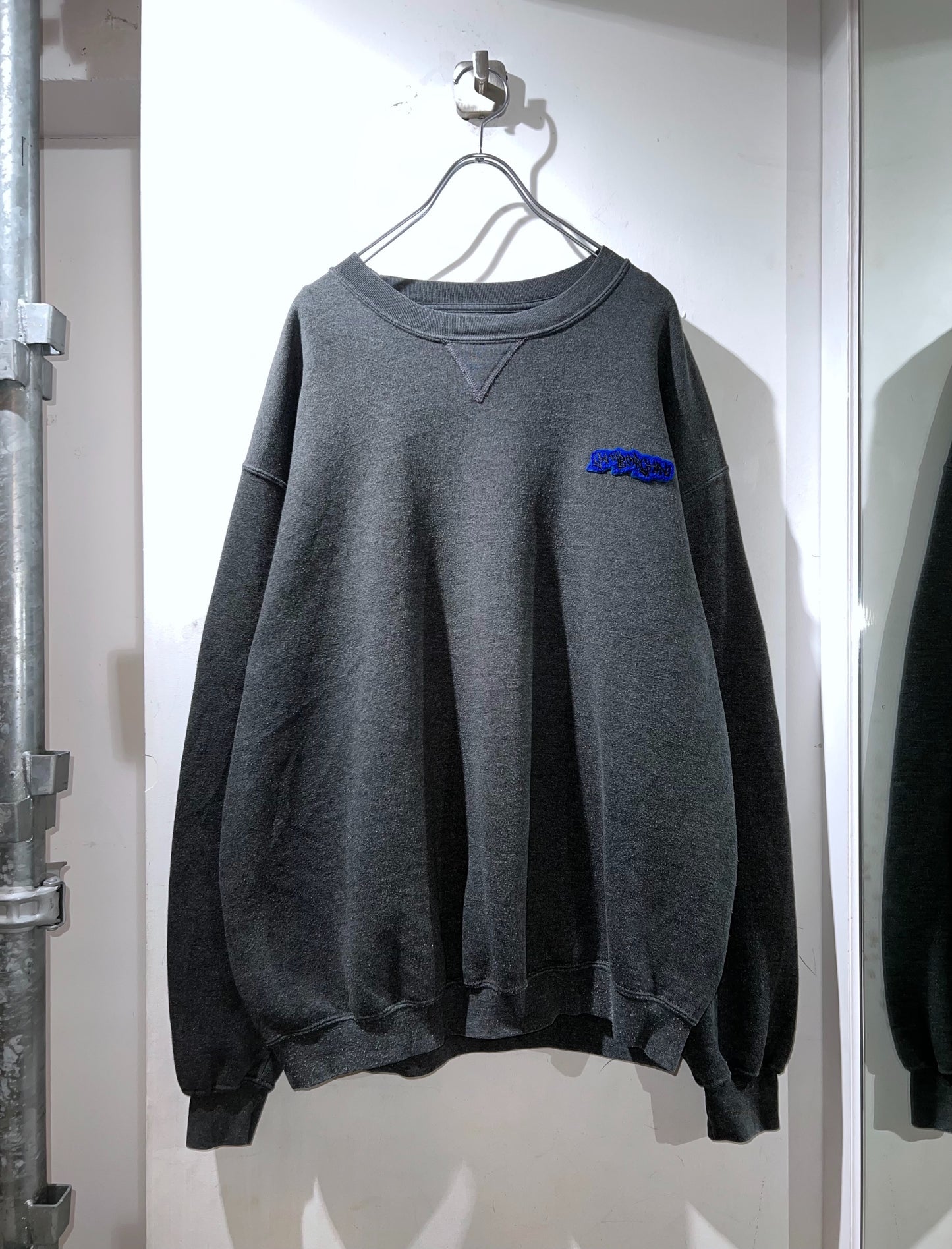 GAMBLING™︎ Gamborghini Chenille Patched Crewnecks GRY