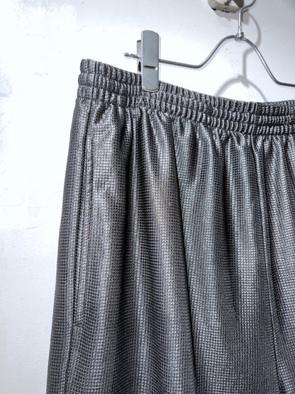 00s CHAMPS Metallic Grey Wide Court Shorts