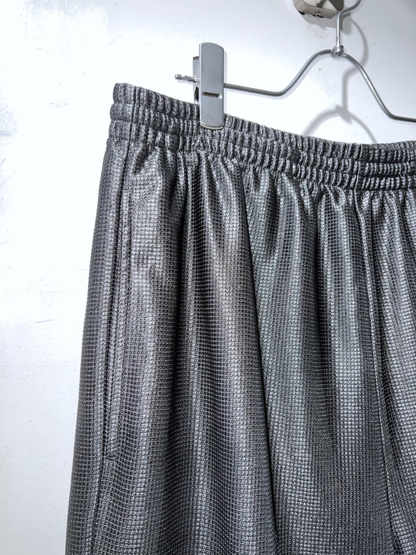 00s CHAMPS Metallic Grey Wide Court Shorts