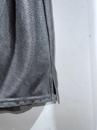00s CHAMPS Metallic Grey Wide Court Shorts