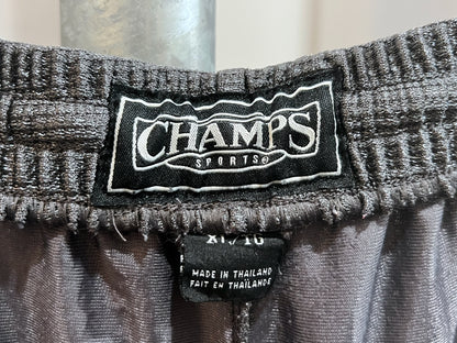 00s CHAMPS Metallic Grey Wide Court Shorts