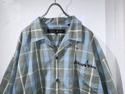 90s Johnny Blaze Lightweight Cotton Plaid Shirt