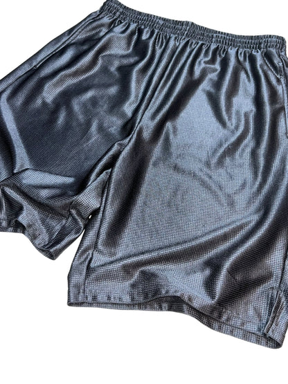 00s CHAMPS Metallic Grey Wide Court Shorts