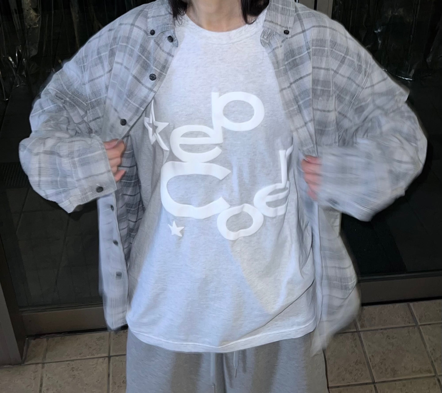 FOAM LOGO TEE (GRAY)